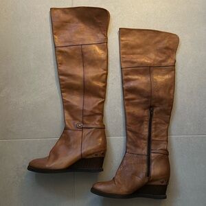 Over the Knee Leather Boots